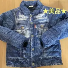 ★美品★F.O.KIDS エフオーキッズ　デニム風中綿ジャケット 130㎝