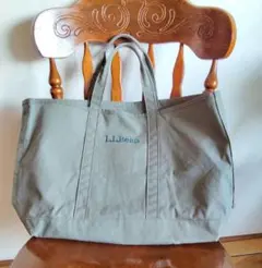 L.L.Bean オリーブ色トートバッグ　大容量