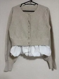 【4/19まで出品】2WAYバルーンニットカーディガン Kastane カスタネ