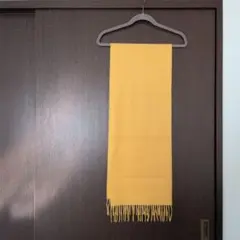 カシミヤ100% マフラー マスタード