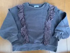 BREEZE 黒　フリルトレーナー 110