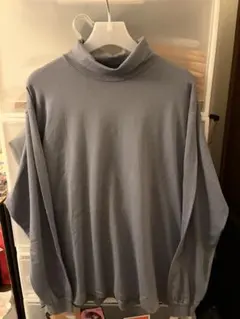 AURALEE LUSTER PLAITING HI NECK L/S TEE