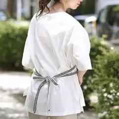 オーガニックコットンタイプルオーバー　ホワイトのサムネイル