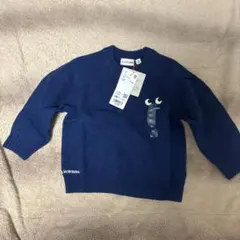 UNIQLO アニヤハイドマーチ　プレミアムラムクルーネックセーター　100