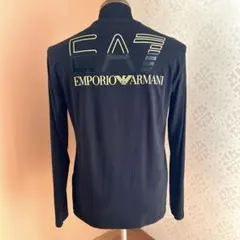 EA7 Emporio Armani ブラック長袖カットソー