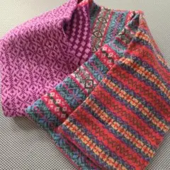 短期間出品❤MACKIE❤ 多色模様 ウールマフラー❤新品