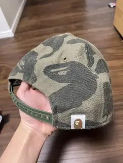 希少 レア　A bathing ape Bape 迷彩　キャップ