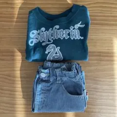 BREEZE Slytherinトレーナーとストライプジーンズセット