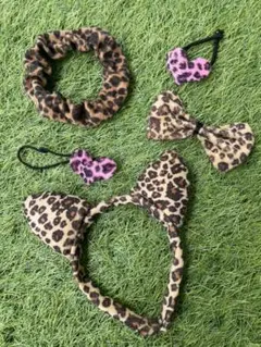 ヘアアクセサリー 豹柄 ヘアゴム ヘアピン 猫耳 カチューシャ シュシュゴム
