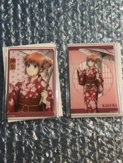 銀魂　神楽　アクリルカード２枚セット