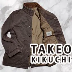 TAKEO KIKUCHIタケオキクチ スエードキルトフェイク レザージャケット