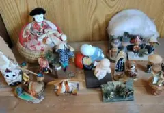 昭和レトロ　ヴィンテージ　アンティーク　郷土人形　工芸品　まとめ売り