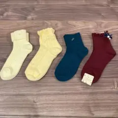 最終セール！未使用品！！tutu anna☆靴下4足セット　22〜25cm