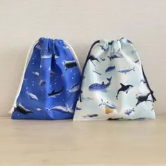 33 コップ袋　2個セット　ハンドメイド