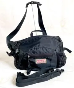 Coleman 4wayボディバッグ ウェストバッグ 黒 大容量