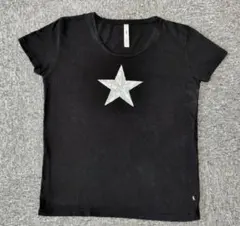 glamb スタープリント クルーネックTシャツ ブラック Sサイズのサムネイル