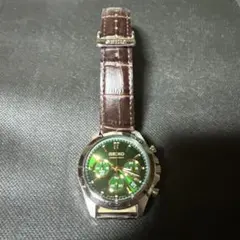 SEIKO クロノグラフ 腕時計 グリーン