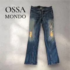 OSSA MONDO 立体裁断 フレア デニム S お兄系 Y2K XS - メルカリ