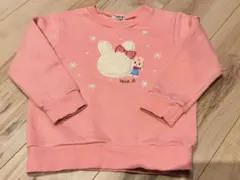 ミキハウス ホットビスケッツ トレーナー 110cm うさぎさん刺繍 女の子