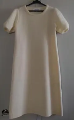 Hanae Mori ALMA EN ROSE 半袖ニットワンピース 38