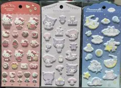 【国内正規品】サンリオ　マシュマロステッカー　シナモン　クロミ　キティ　シール