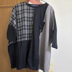 ドラッグストアーズチェック柄半袖Tシャツ