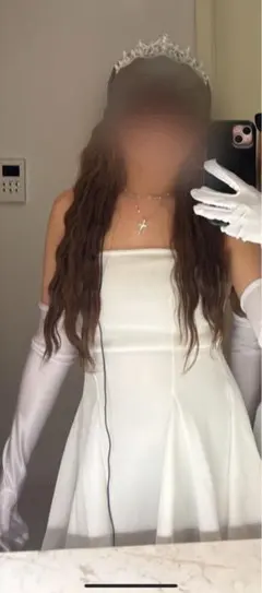 ホワイトパーティードレス