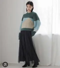 2way レイヤードチュールスカート
