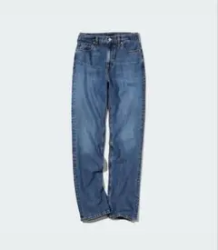【美品】ユニクロ ストレートハイライズジーンズ サイズ25 ブルー