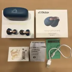Victor イヤーカフ型ワイヤレスイヤフォン「HA-NP1T」ティールブルー