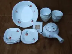 ノリタケ＊茶器＆菓子器セット＊急須＋湯呑5客＋大鉢＋小皿５枚セット