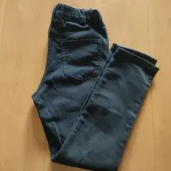 GU　ジーユー　130cm ストレッチパンツ　ブラックデニム　デニムパンツ