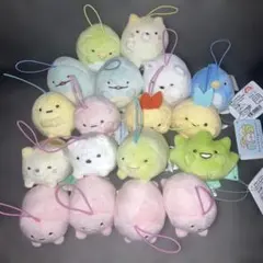 すみっコぐらし　ゴムひも付きマスコット　18個セット