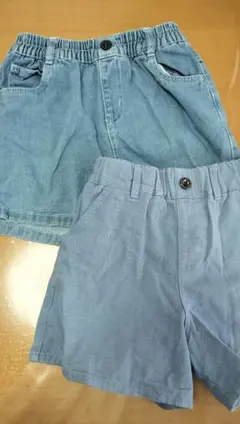 キッズ ガールズ ショートパンツ 150センチ 2点セット