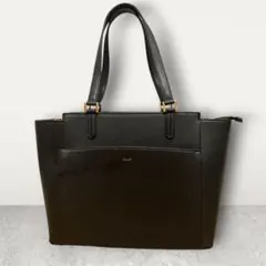 美品☆A4が入る8ポケット付きトートバッグ　ビジネス　ブラック　ルカート　自立型