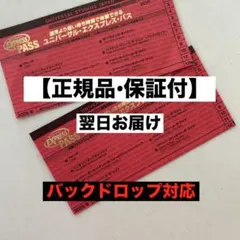 USJ エクスプレスパス　２枚　ハリドリやバックドロップ対応