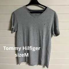 Tommy Hilfiger グレー Vネック Tシャツ Mサイズ
