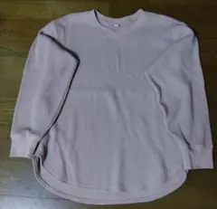 ユニクロピンク ワッフルトップス