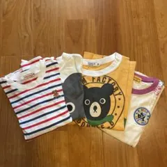 MIKI HOUSE ストライプ 長袖Tシャツ 4枚　ダブルビー