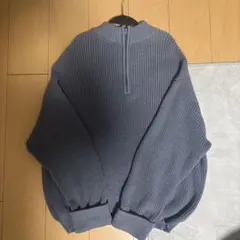 LILL ハイネックセーター M ブルーグレー