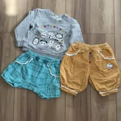 petit jam トレーナー　パンツ　3着セット　80