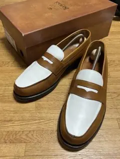 美品 J.M. WESTON ローファー バイカラー ボックスカーフ 182 美品 J.M. WESTON ローファー バイカラー ボックスカーフ 182 - メルカリ