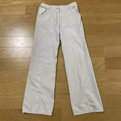 GEORGES RECH ライトグレー　ワイドパンツ　センタープレス