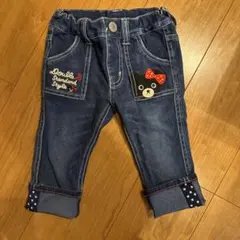 ミキハウス　ダブルビー　デニムパンツ 90センチ