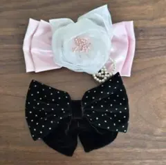 キッズ ヘアアクセサリーセット リボン バレッタ まとめ売り 発表会 卒入学式