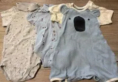 ロンパース カバーオール　3枚セット　男の子　夏物　プチバトー　NEXT