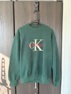 カルバン・クライン ヴィンテージ スウェット トレーナー 緑 グリーン