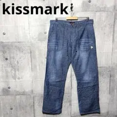 kissmark キスマーク メンズビッグサイズ リネン混ベイカーパンツ Oのサムネイル