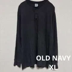 ワッフル ヘンリーネックOLD NAVY サーマル ロンT XL ブラックのサムネイル