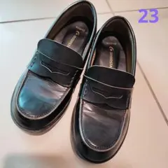 M*S様 MOONSTAR　黒ローファー　23.0cm　学校　通学靴